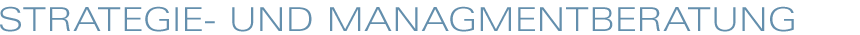 Strategie- und Managementberatung